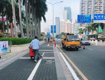 福田皇安大廈劃線(xiàn)